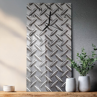Horloge verticale en verre Tôle
