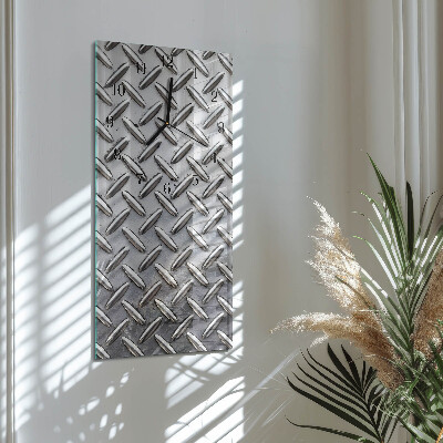 Horloge verticale en verre Tôle