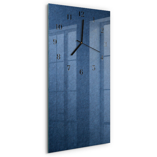 Horloge verticale en verre Plaque