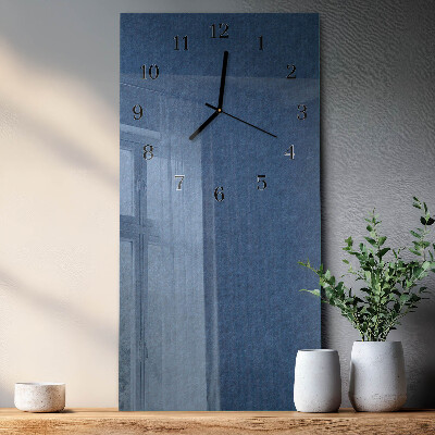 Horloge verticale en verre Plaque