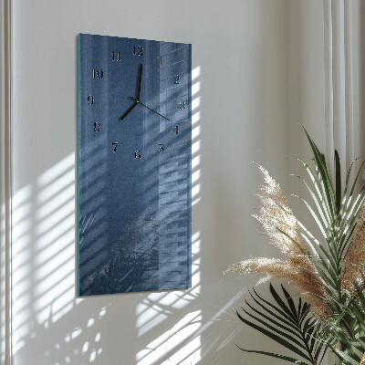 Horloge verticale en verre Plaque