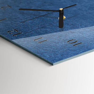 Horloge verticale en verre Plaque