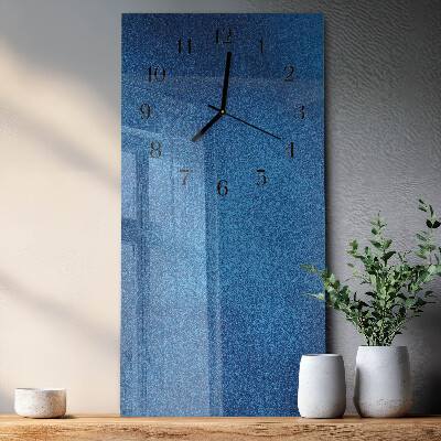 Horloge verticale en verre Matériel