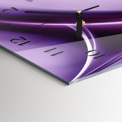 Horloge verticale en verre Abstraction