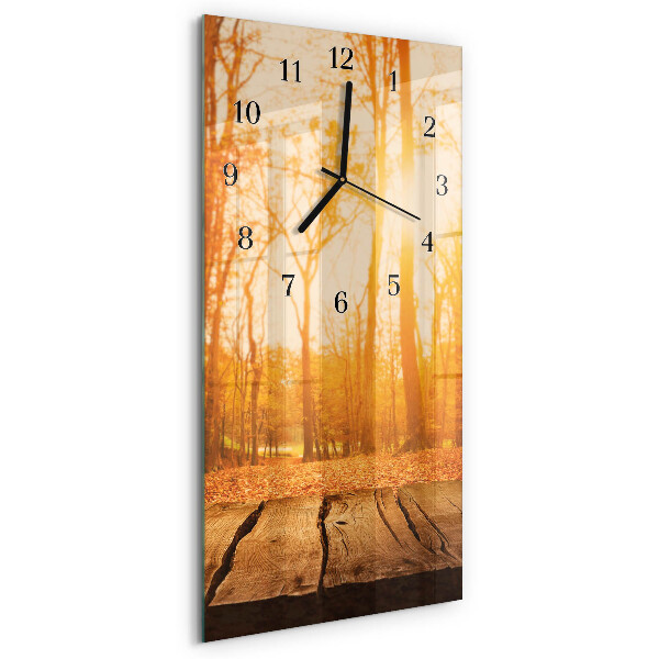 Horloge verticale en verre Podium