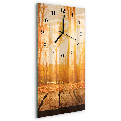 Horloge verticale en verre Podium