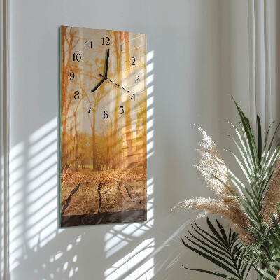 Horloge verticale en verre Podium