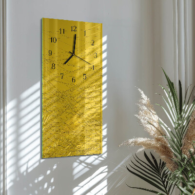 Horloge verticale en verre Rayures