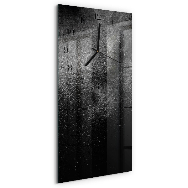 Horloge verticale en verre Sable