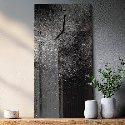 Horloge verticale en verre Sable