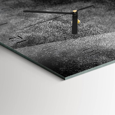 Horloge verticale en verre Sable