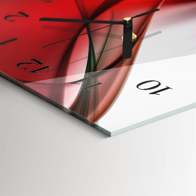 Horloge verticale en verre Abstraction