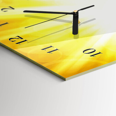 Horloge verticale en verre Soleil