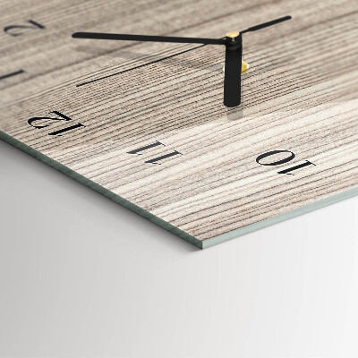 Horloge verticale en verre Bois