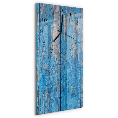 Horloge verticale en verre Bois