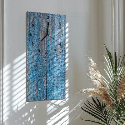 Horloge verticale en verre Bois