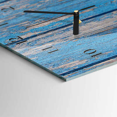 Horloge verticale en verre Bois