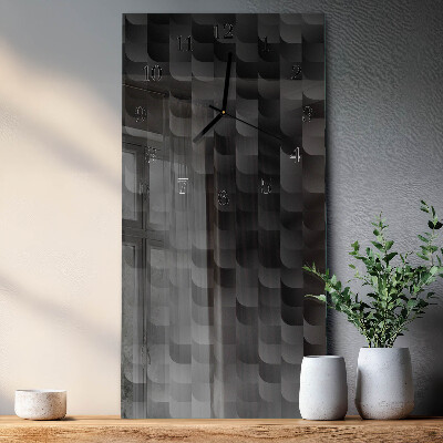 Horloge verticale en verre Échelle