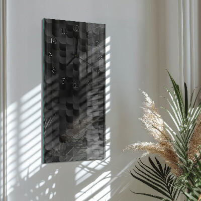 Horloge verticale en verre Échelle