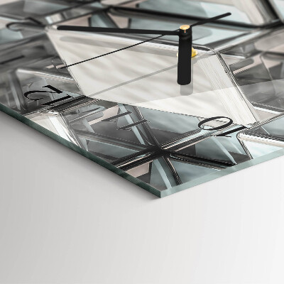 Horloge verticale en verre Dés