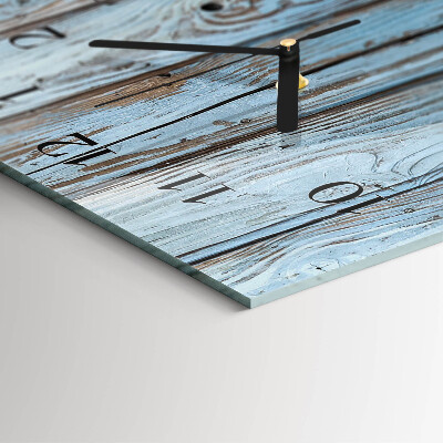 Horloge verticale en verre Bois