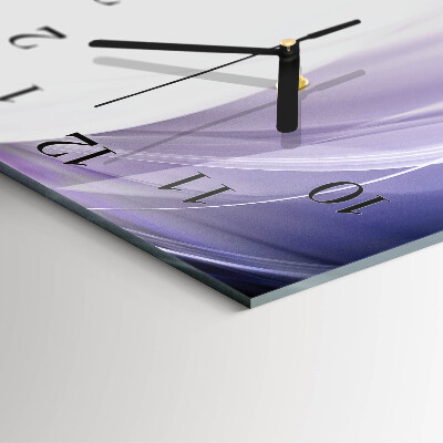 Horloge verticale en verre Abstraction