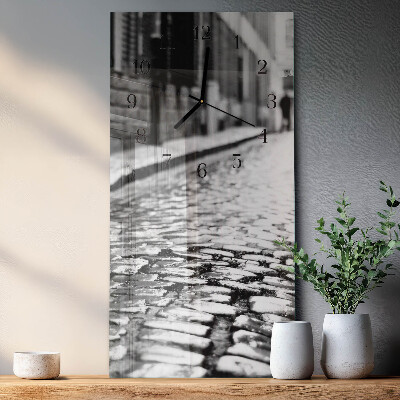 Horloge verticale en verre Itinéraire
