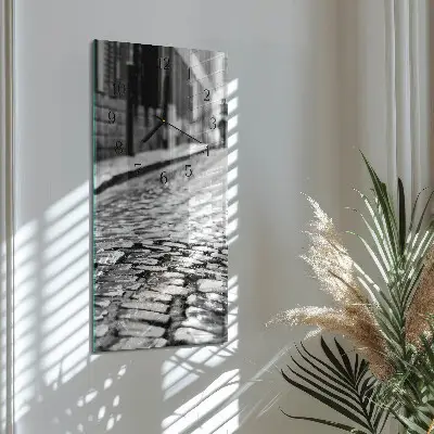 Horloge verticale en verre Itinéraire