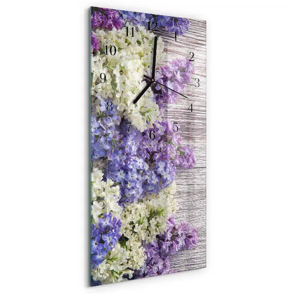 Horloge verticale en verre Sans