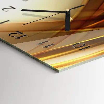 Horloge verticale en verre Abstraction