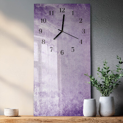 Horloge verticale en verre Modèle
