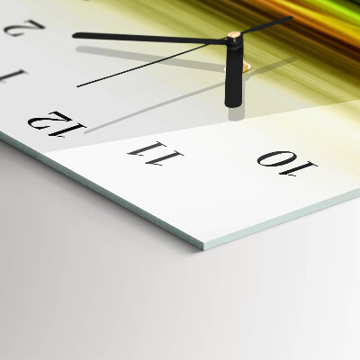 Horloge verticale en verre Abstraction
