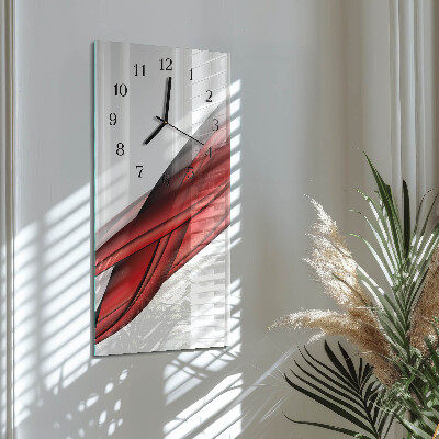 Horloge verticale en verre Abstraction