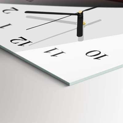 Horloge verticale en verre Abstraction