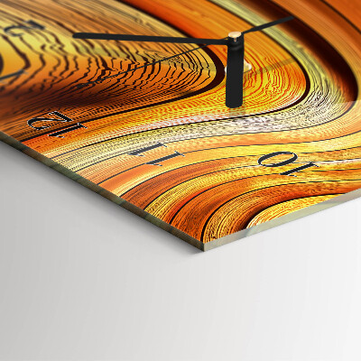 Horloge verticale en verre Abstraction