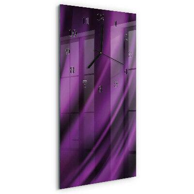 Horloge verticale en verre Abstraction
