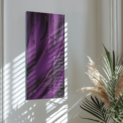 Horloge verticale en verre Abstraction