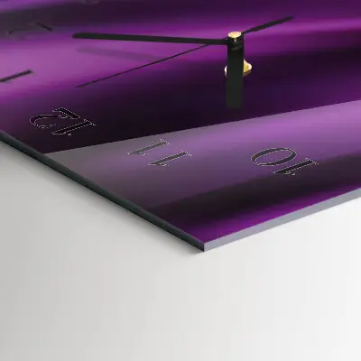 Horloge verticale en verre Abstraction