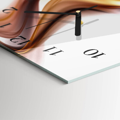 Horloge verticale en verre Abstraction