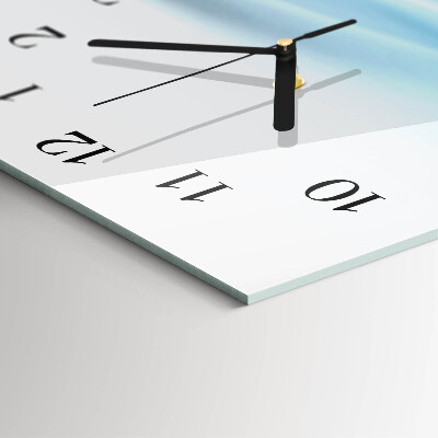 Horloge verticale en verre Abstraction