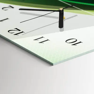 Horloge verticale en verre Abstraction