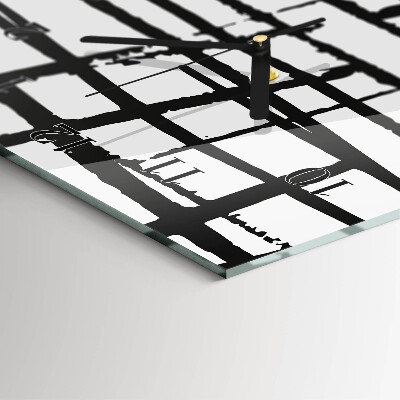Horloge verticale en verre Modèle