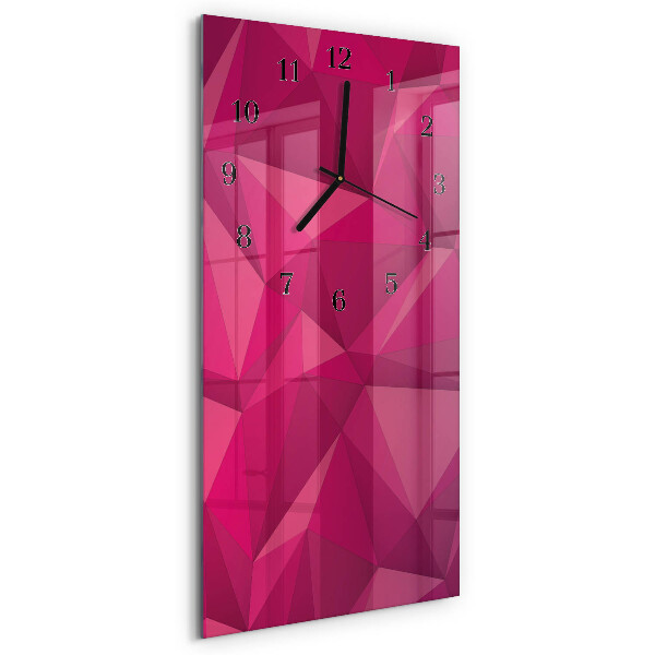 Horloge verticale en verre Abstraction
