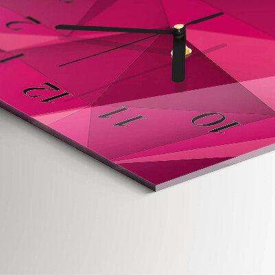 Horloge verticale en verre Abstraction