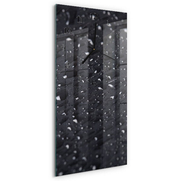 Horloge verticale en verre Une goutte d'eau