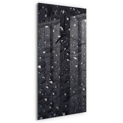 Horloge verticale en verre Une goutte d'eau