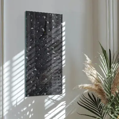 Horloge verticale en verre Une goutte d'eau