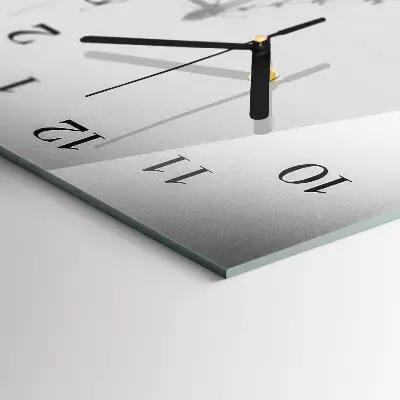 Horloge verticale en verre Pont