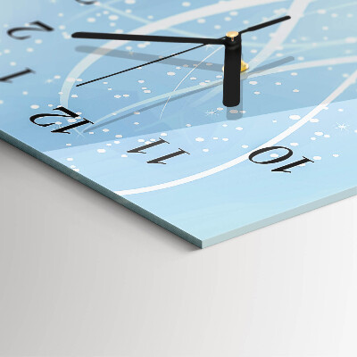 Horloge verticale en verre Apparence