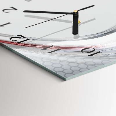 Horloge verticale en verre Courbe
